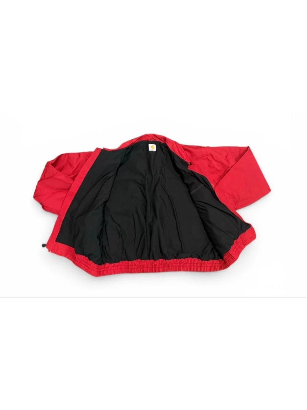 Vintage 90s Carhartt Red Bomber Jacket Men’s XL Workwear Full Zip USA Style